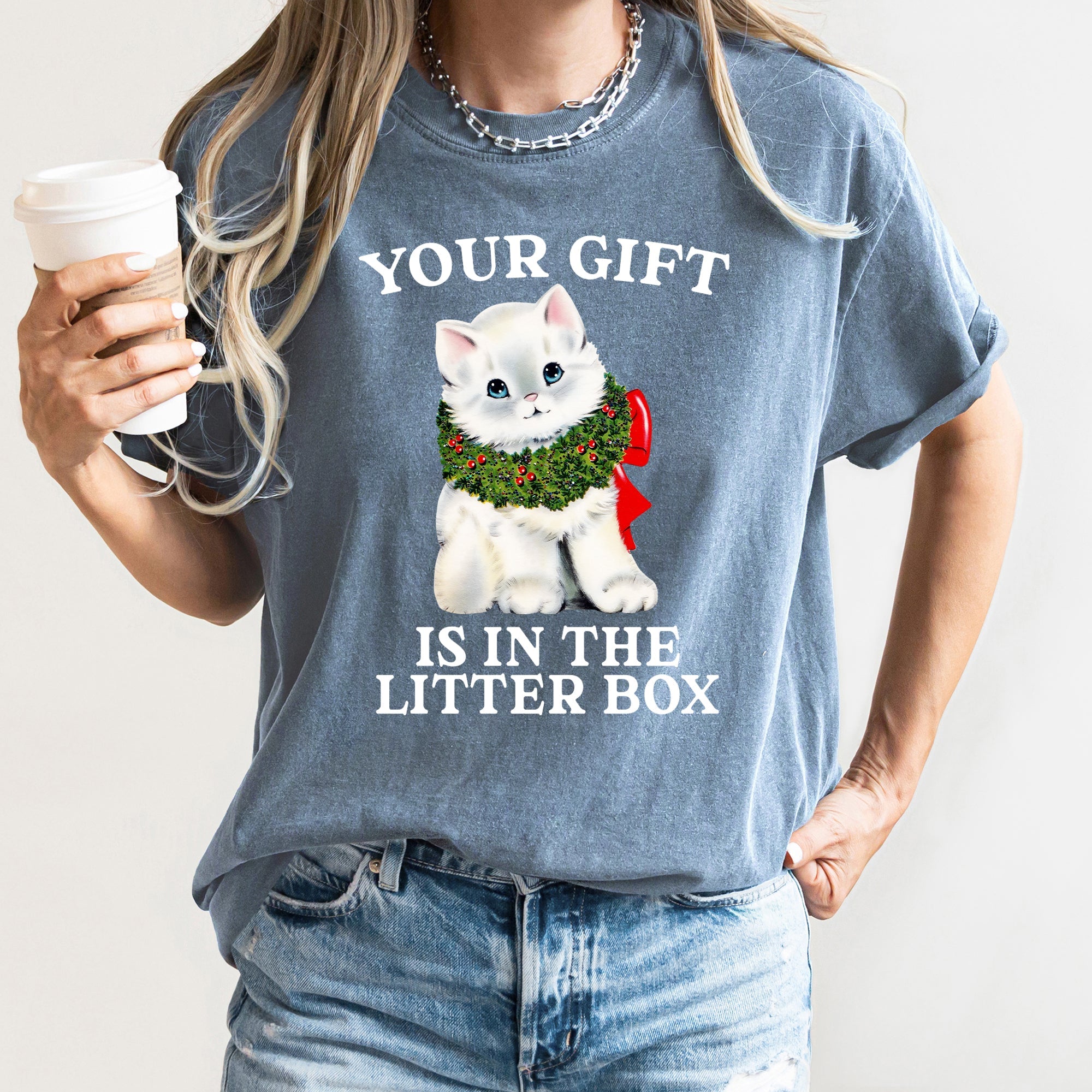 "Your Gift Is In The Litter Box" T-Shirt - Unisex - (13 Color Options) - (S-2XL)