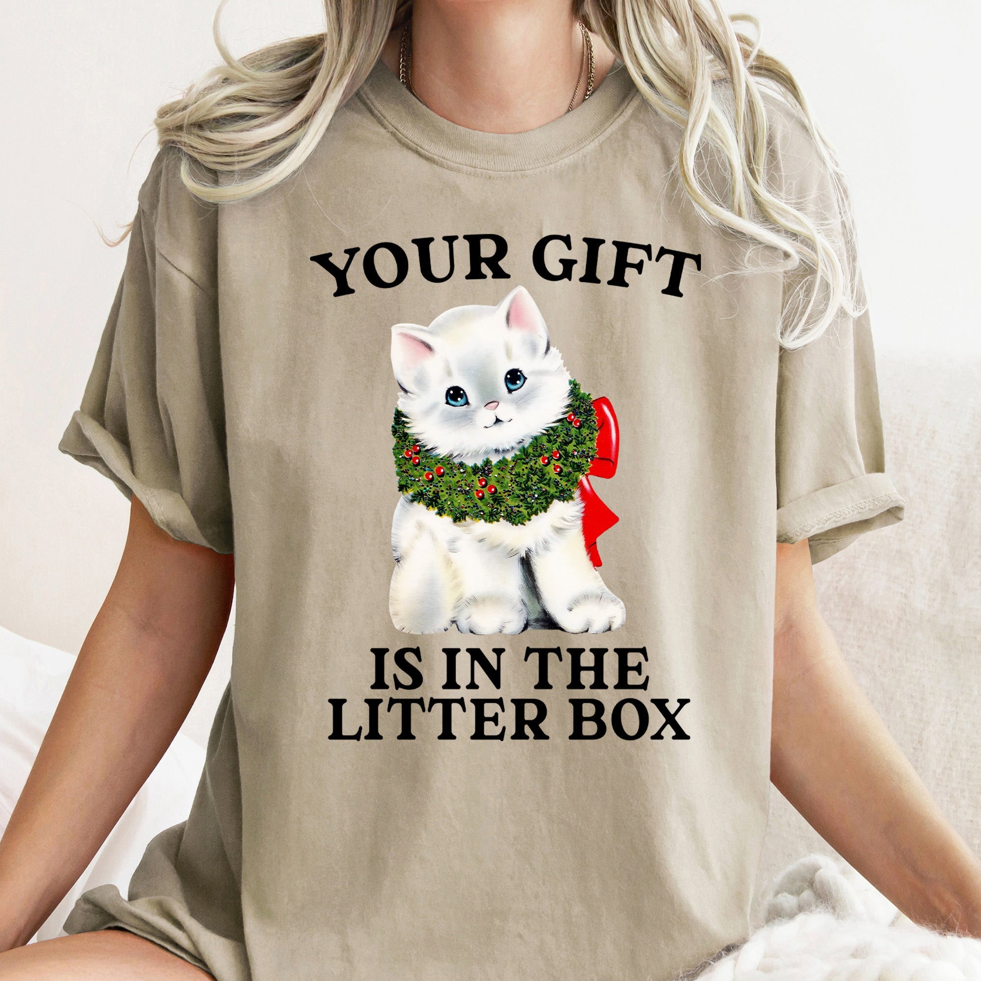 "Your Gift Is In The Litter Box" T-Shirt - Unisex - (13 Color Options) - (S-2XL)