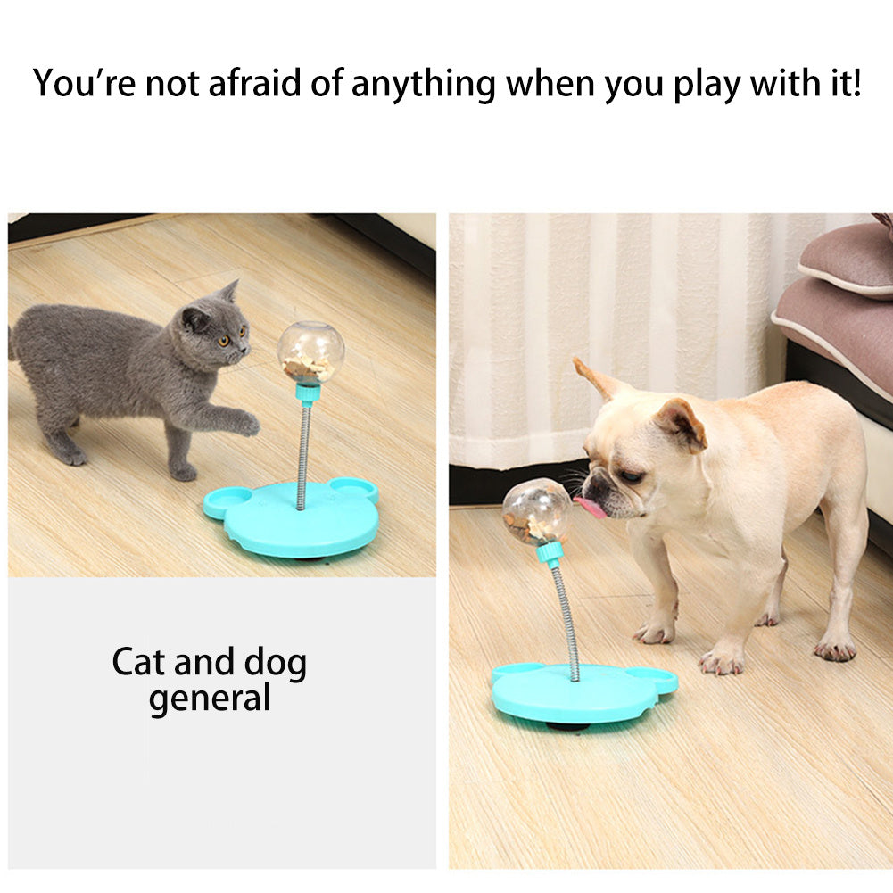 Non-Slip Feeder and Play Toy - Cat - (Pink, Blue)