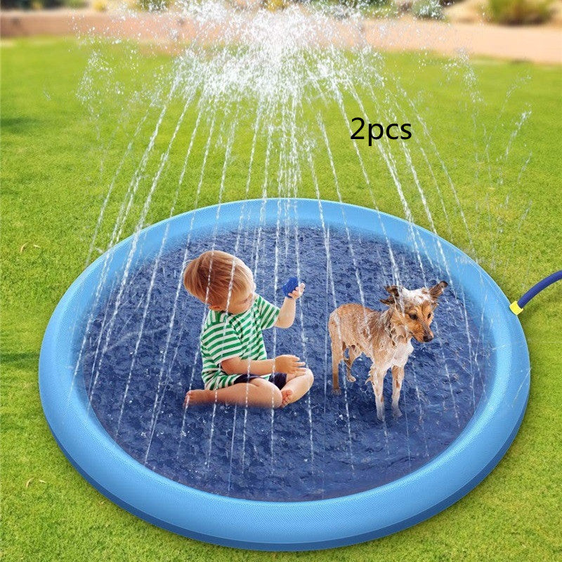 Non-Slip Summer Fun Splash Pad For Kids And Dogs