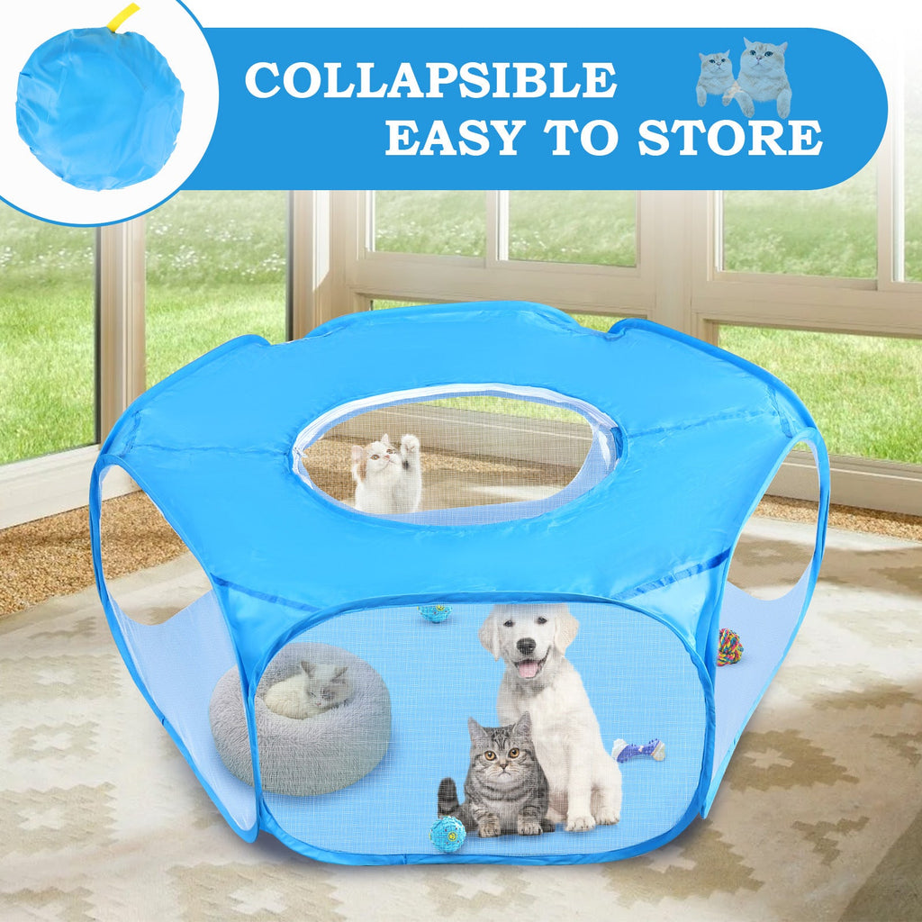 Foldable Minipet Fence Outdoor Indoor Game Exercise