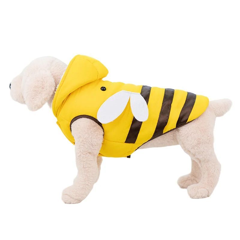 Halloween Cozy Bee Hooded Costume - Dog - (XS-XL) - (Yellow)