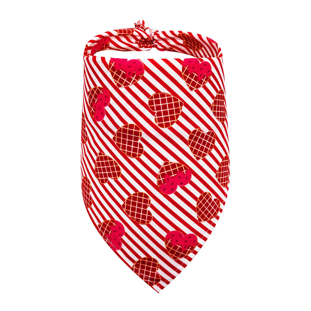 Love Heart Saliva Bandana Neck Scarf - Dog Cat - (6 Prints/Color Options) - (M) -  (While Supplies Last)