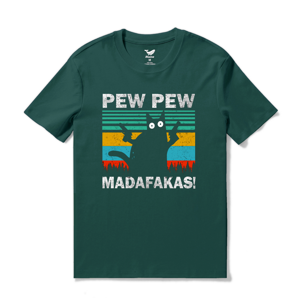 Hawaiian Pew Pew Madafakas Cat Tee - Men (XS-XL) - (While Supplies Last)