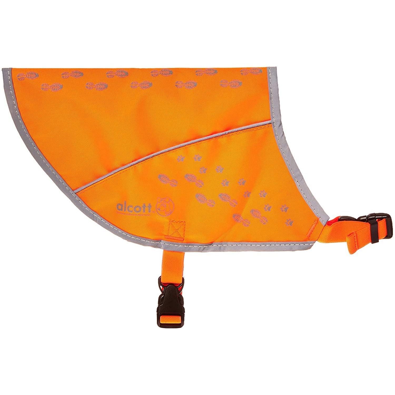 Visibility Vest with Reflective Trim - Dog - (Adjustable) - (Lightweight) - (Neon Orange) - ( S-L) -  (Alcott)
