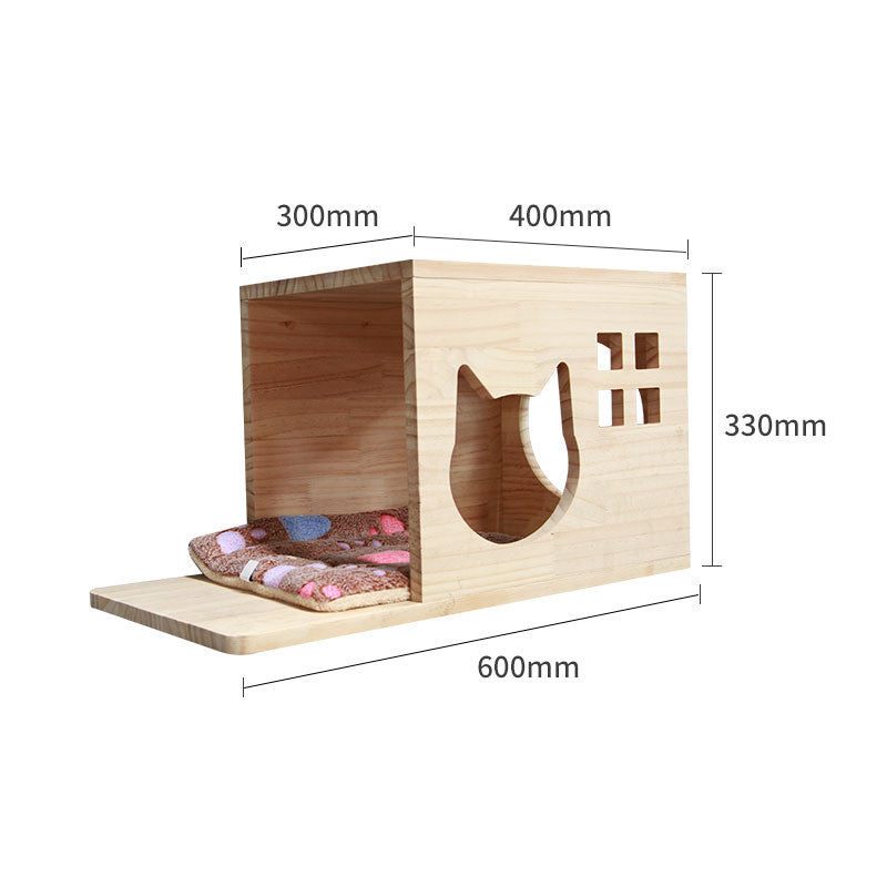 Cat Climbing Wall Ladder, Platforms, and Columns - (17 Options) - (Wood)