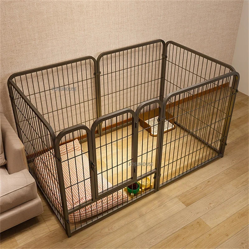 Wrought Iron Pet Kennel  - Dog - (Indoor Enclosure) - (S, M pet)  - (2 Sizes) - (3 Color Options)