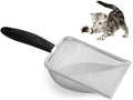 Small Mesh Litter Shovel - Cat - (Stainless Steel) - (Black)
