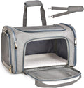 Airline Approved Pet Travel Carrier Bag - Dog Cat - (S,M,L) - (Grey)