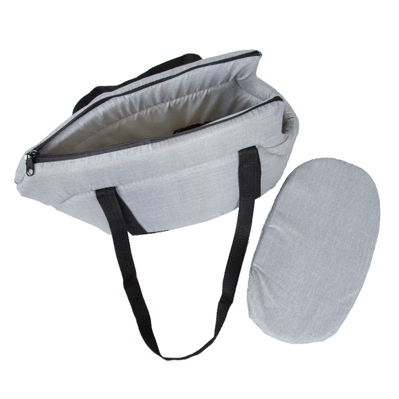 Portable Travel Pet Carrier Pouch Shouder Bag - Dog Cat - (Red, Grey) - (S,L)