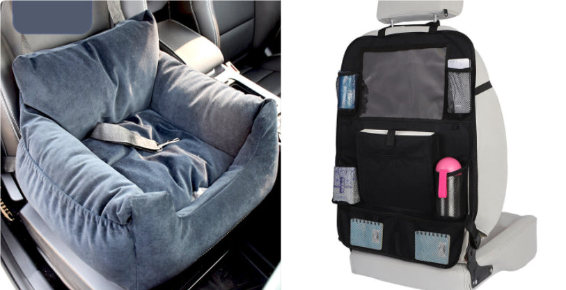 Cat Dog Car Seat - Dog Cat - (Washable) - (4 Color Options) - (22 Harness/Seat Sets) - (While Supplies Last)
