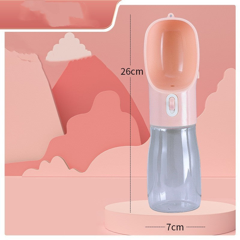Travel Bottle with Feeder Bowl - Dog - (458 ML) - (4 Color Options)