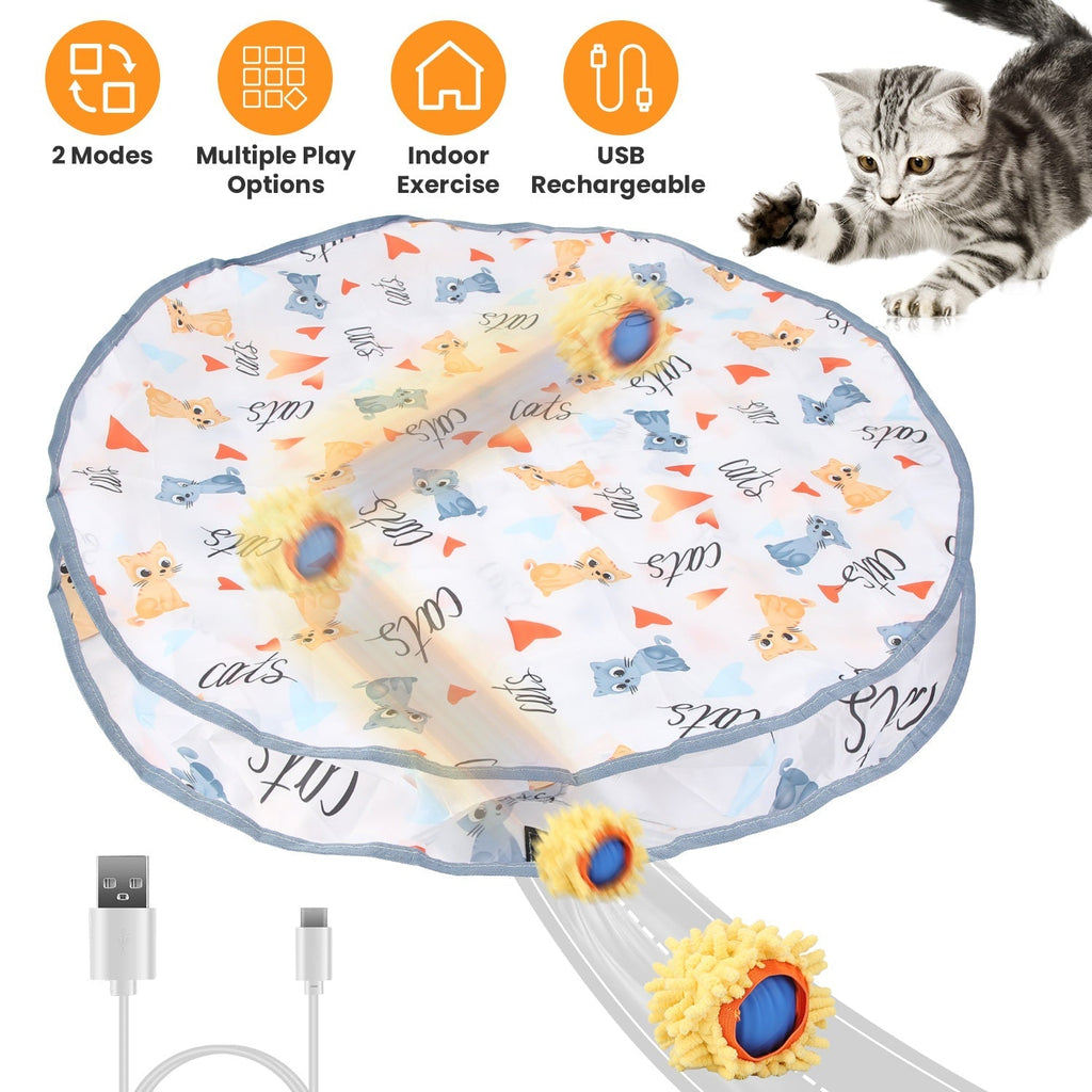 Interactive Fast Rolling Toy Ball - Cat - (Rechargeable Battery) - (While Supplies Last)
