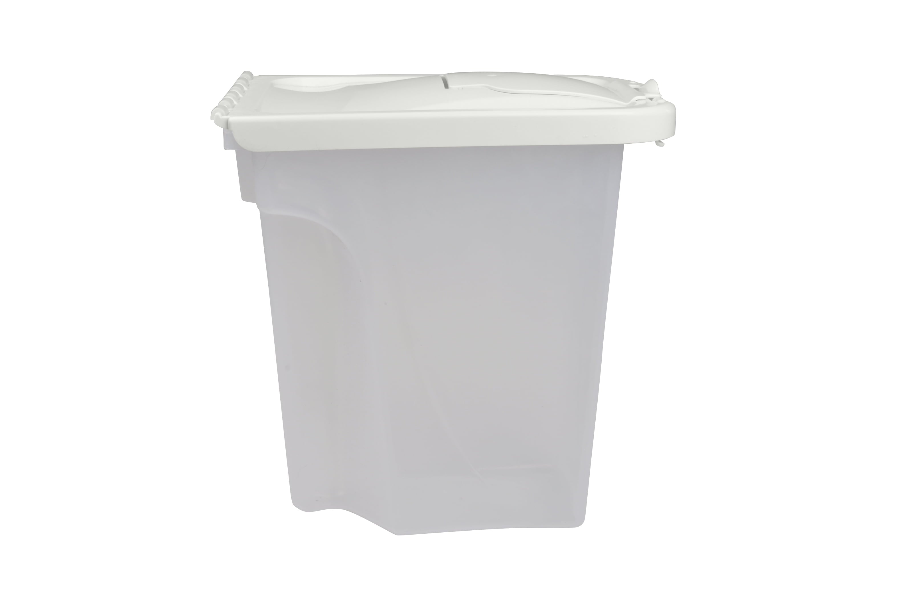 Storage Bin and Food Dispenser - Dog Cat- (4lb) - (White) - (While Supplies Last)