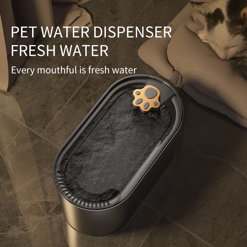 Ultra Quiet Automatic Water Fountain - Dog Cat -  (Blue, White) - (3 L) - (While Supplies Last)