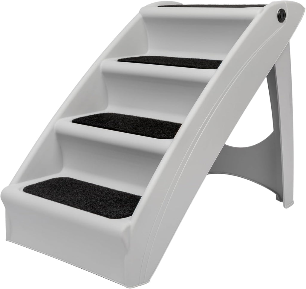 Non Slip 4 Steps - Dog - (Foldable and Portable) - (Frisco) - (20" / 25") - (Grey, Tan) - (While Supplies Last)