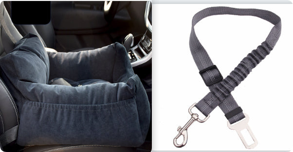 Cat Dog Car Seat - Dog Cat - (Washable) - (4 Color Options) - (22 Harness/Seat Sets) - (While Supplies Last)
