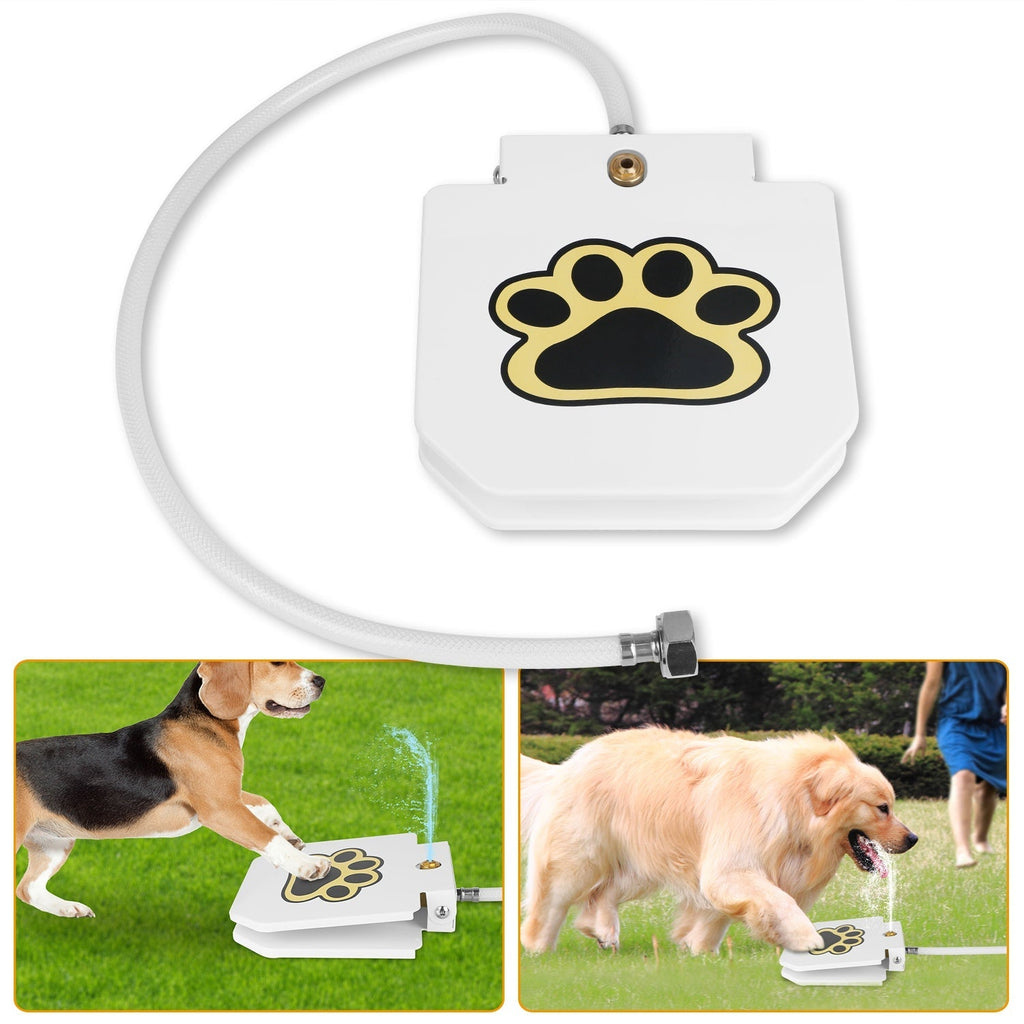 Fresh Water Fountain Sprinkler w/ Interactive Paw Pedal and Valve - Dog - (While Supplies Last)