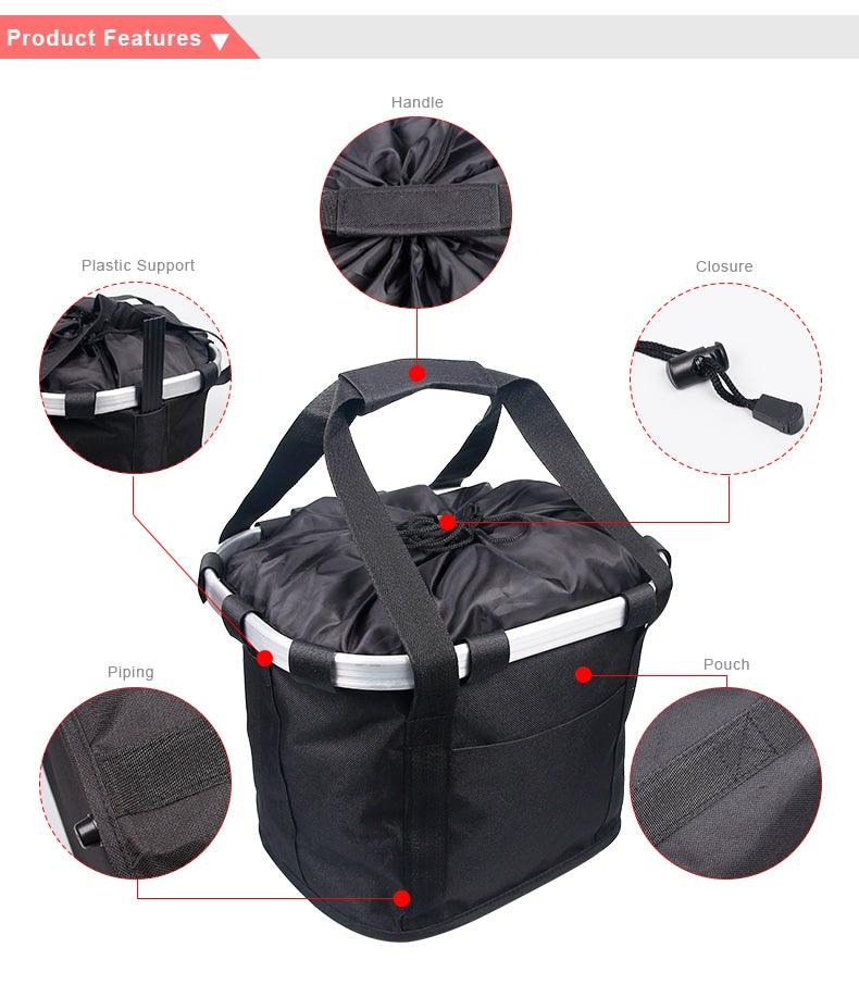 Bicycle Handlebar Pet Carrier Basket - Dog Cat - (4 Color Options) - (Stylish) - (Secure)