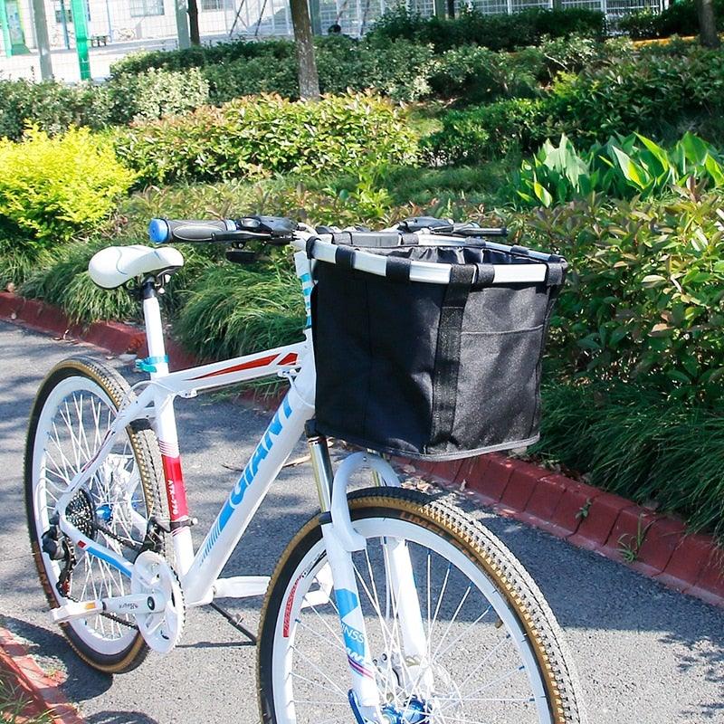 Bicycle Handlebar Pet Carrier Basket - Dog Cat - (4 Color Options) - (Stylish) - (Secure)