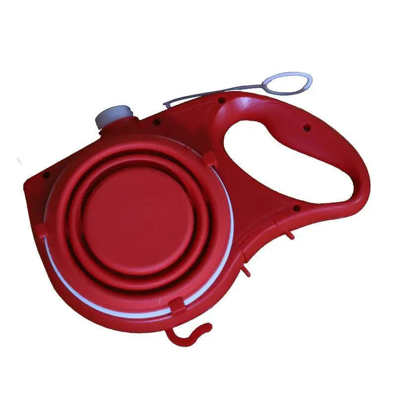 Retractable Leash with Collapsible Water Bowl - Dog - (3 Color Options)