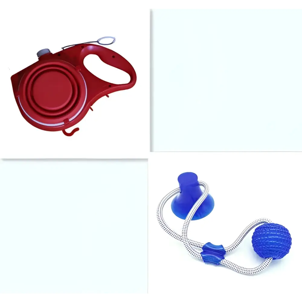 Retractable Leash with Collapsible Water Bowl - Dog - (3 Color Options)