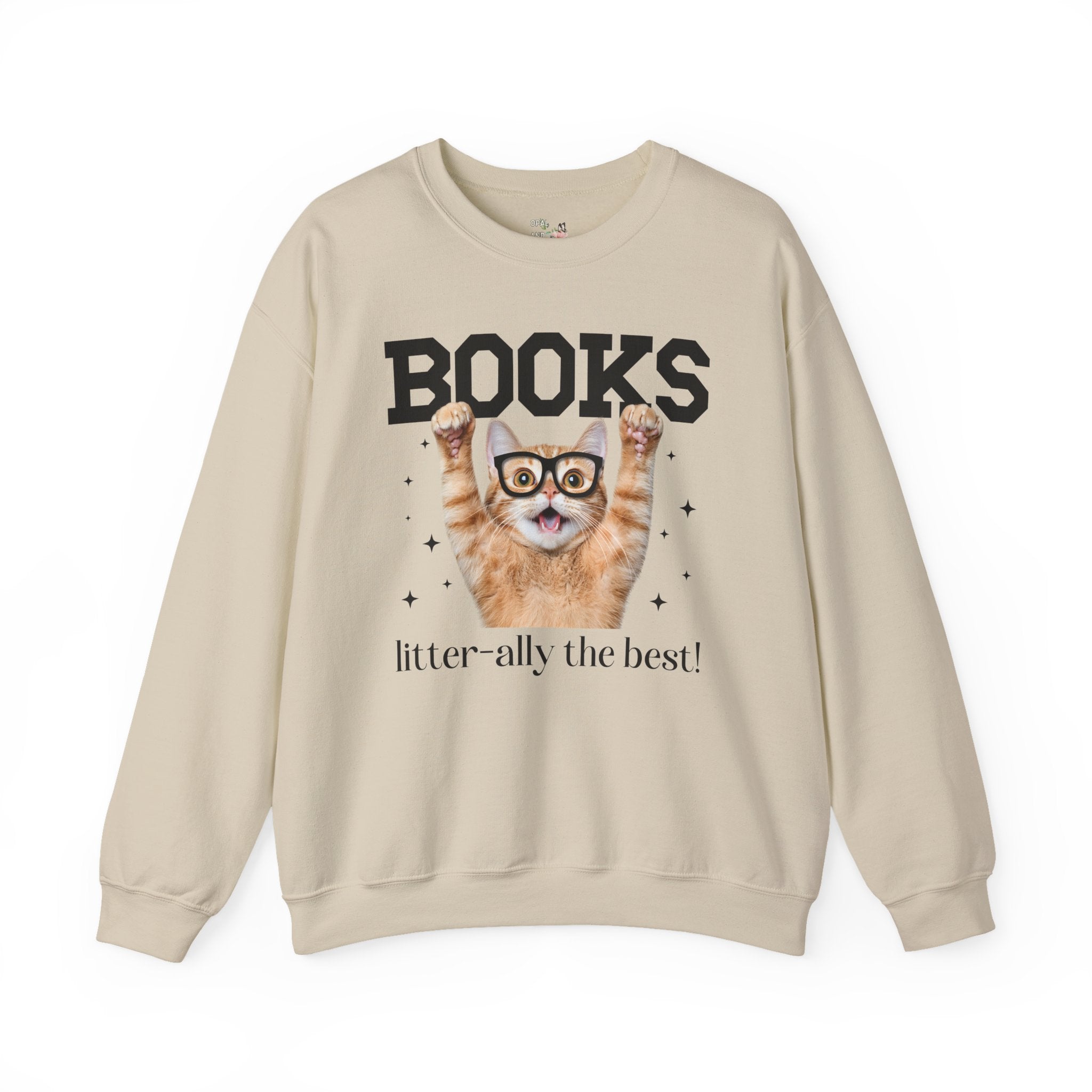 Books: Litter-ally the Best! - Unisex Sweatshirt - (S-5XL) - (8 Color Options) - (While Supplies Last)