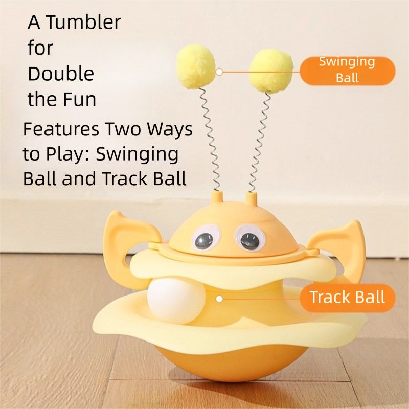 Little Bee Turntable , Automatic Cat Teaser Toy - Cat - (3 Color Options) -
