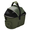 Rear-mounted Bicycle Basket Pet Carrier - Dog      -        (Green)        -       (L)