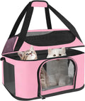 Airline Approved Pet Carrier Backpack - Cat - (Mesh Ventilation) - (Pink, Grey) - (While Supplies Last)