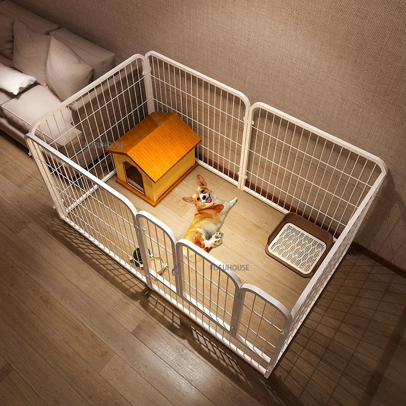 Wrought Iron Pet Kennel  - Dog - (Indoor Enclosure) - (S, M pet)  - (2 Sizes) - (3 Color Options)