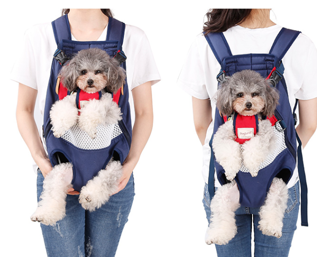 Front-Worn Pet Carrier Backpack - Dog Cat - (4 Color Options) - (Hands-Free)
