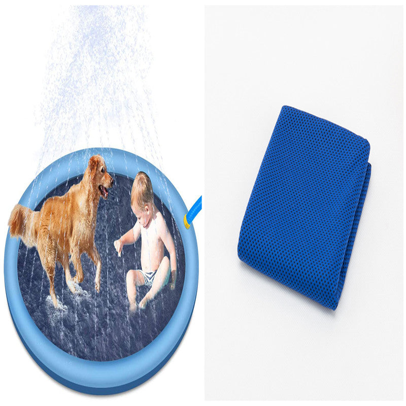 Non-Slip Summer Fun Splash Pad For Kids And Dogs