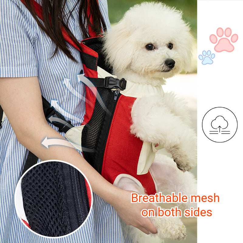 Hands-Free Chest Travel Sling Pet Carrier - Dog Cat - (4 Color Options) - (S-2XL)