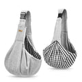 Hands-Free Travel Sling and Pet Carrier Pouch - Dog Cat - (Comfortable and Secure) - (Lt.Grey)