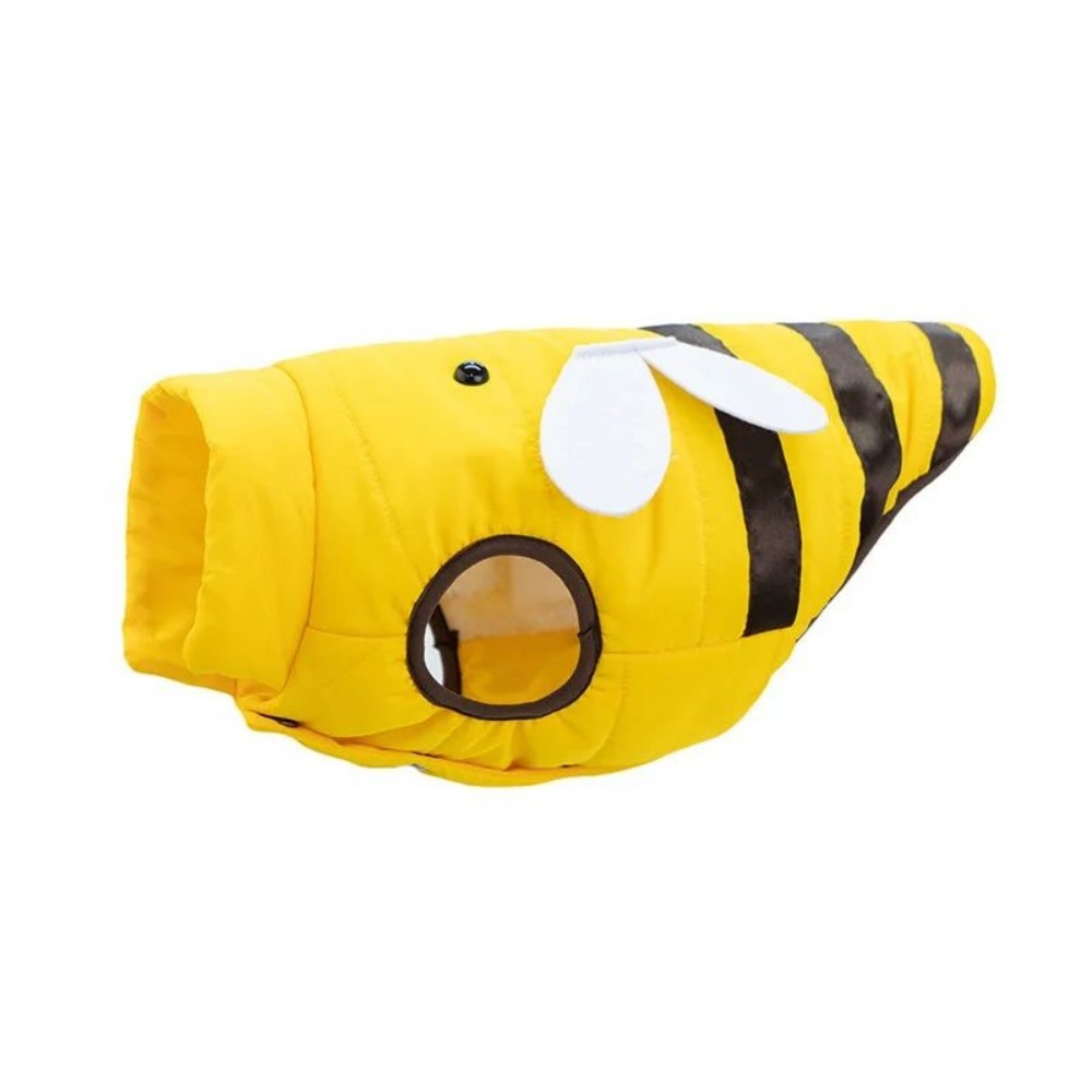 Halloween Cozy Bee Hooded Costume - Dog - (XS-XL) - (Yellow)