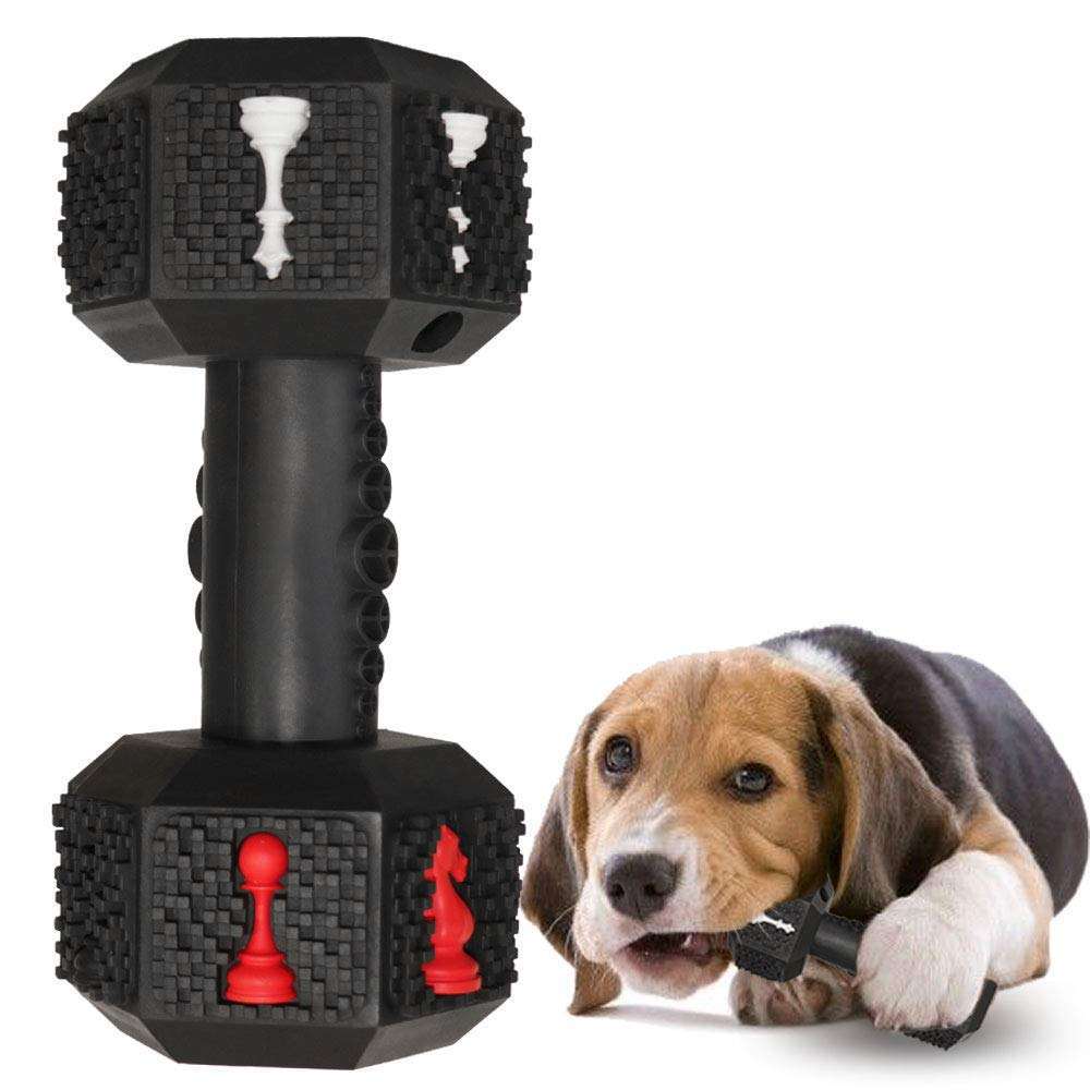 Chew Toy For Aggressive Chewers - Dog - (Food Grade Teeth Cleaning) - (Interactive) - (3 Color Options) - (S-L)