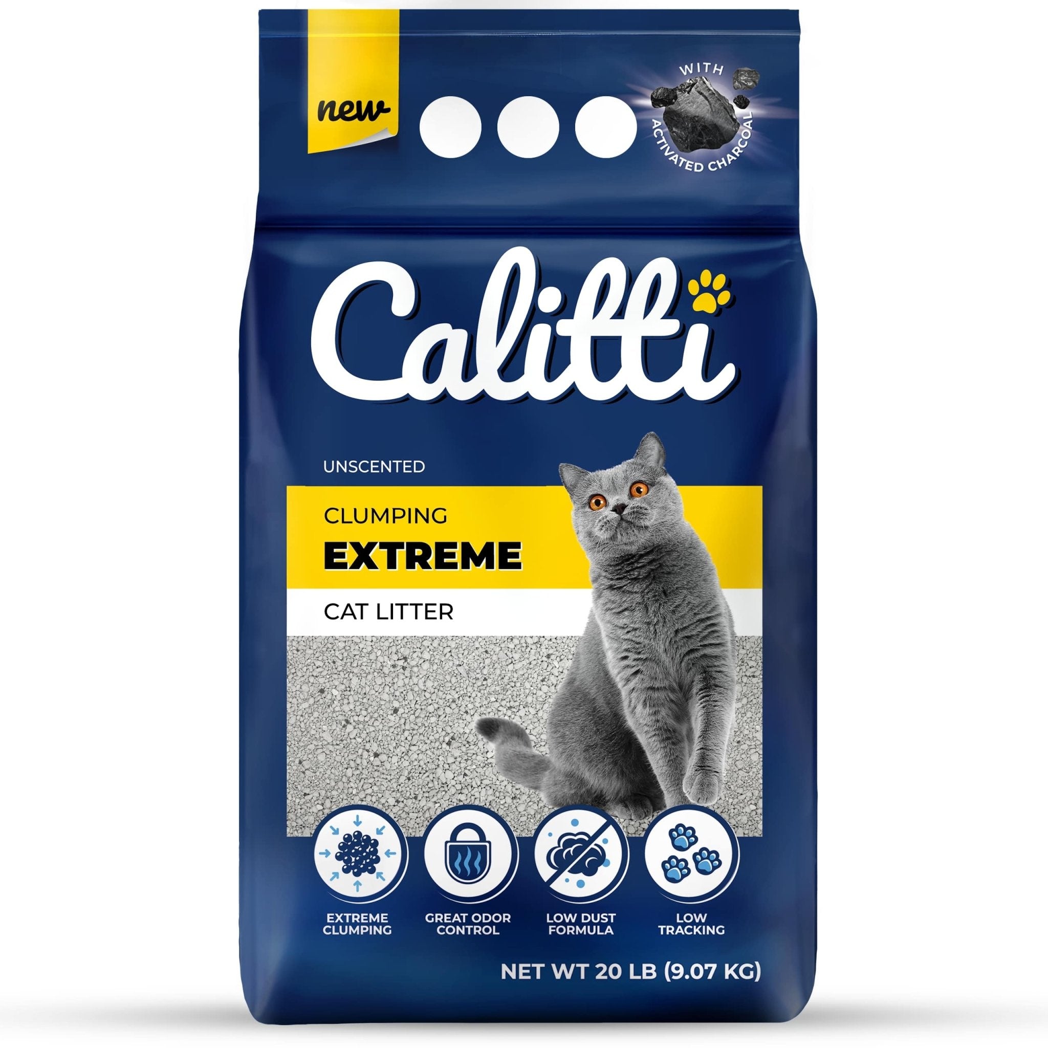 Extreme Extra-Strength Clumping Litter - Cat - (Calitti) - (20 lb Bag) - (Unscented, Lavender) - (While Supplies Last)