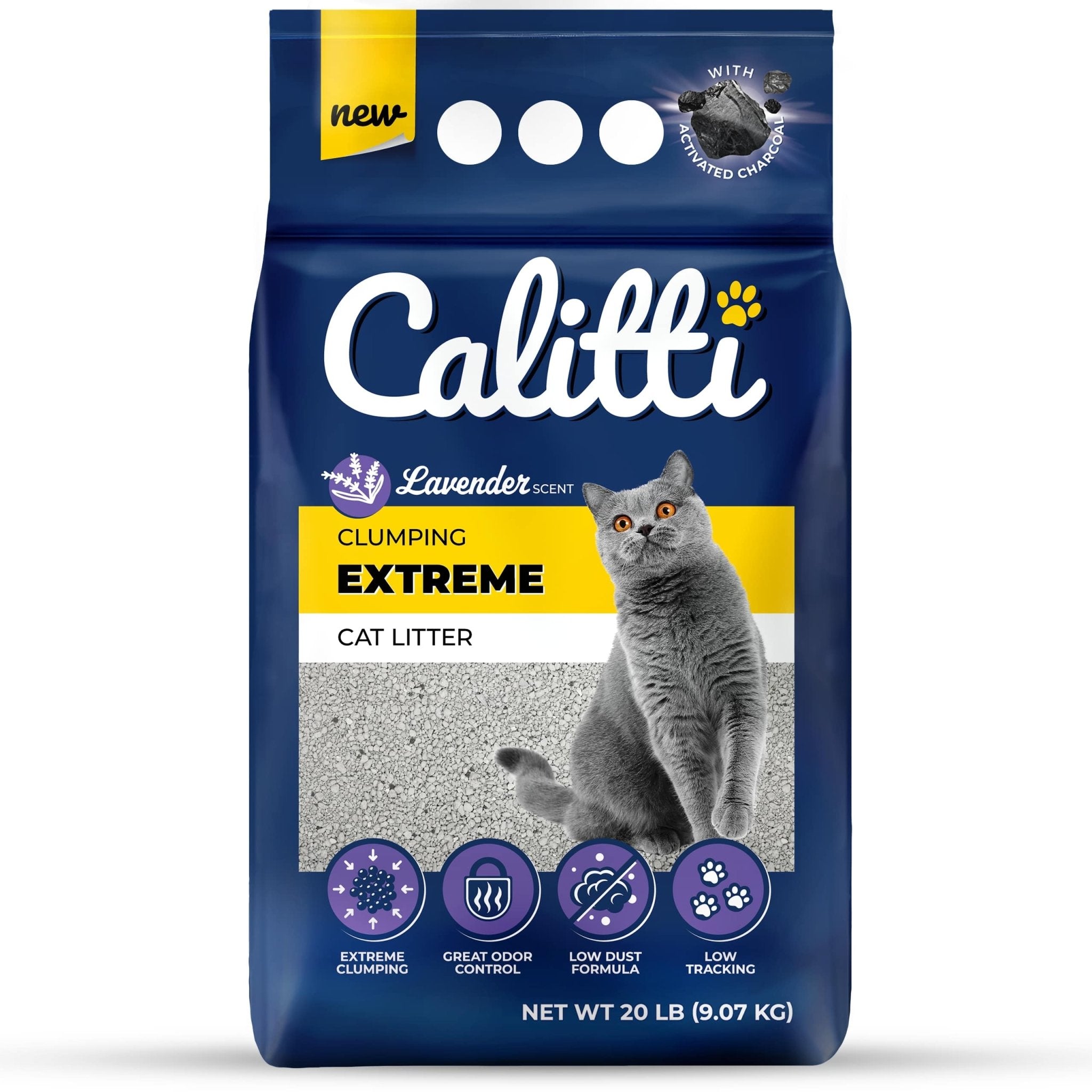 Extreme Extra-Strength Clumping Litter - Cat - (Calitti) - (20 lb Bag) - (Unscented, Lavender) - (While Supplies Last)