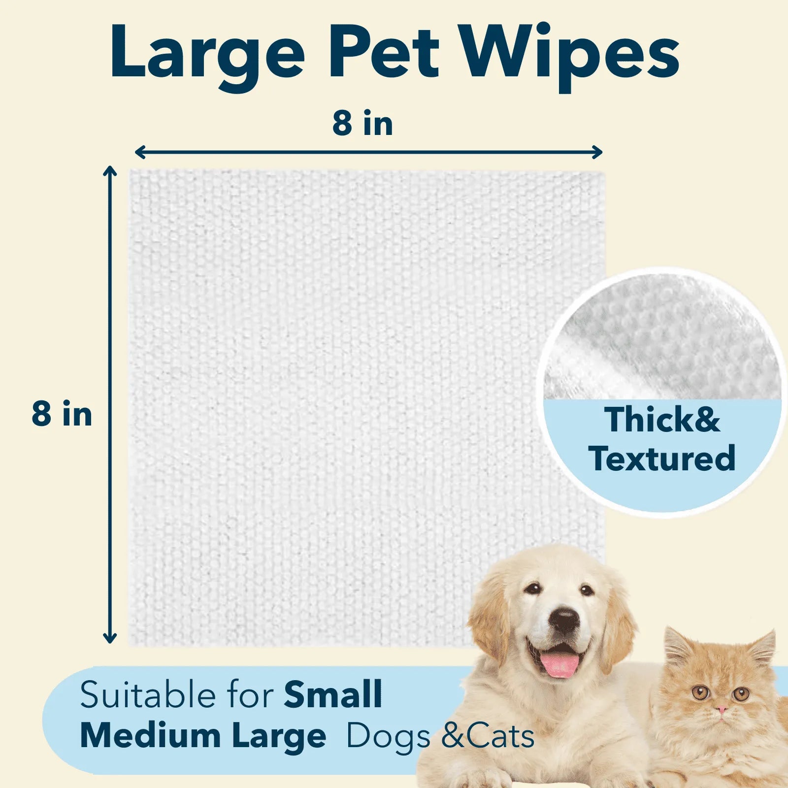 Grooming Wipes - Dog Cat - (Plant-Based) - (Hypoallergenic) - (5 Count Options) - (4FurBaby)