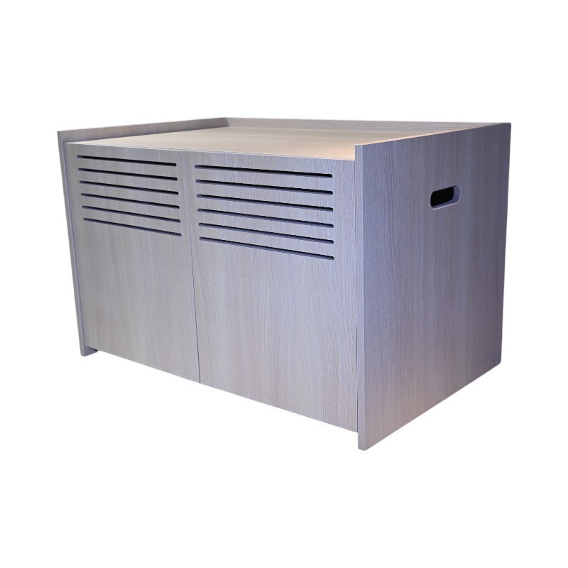 Cozy Condo with Scratching Pad, or Litter Box Furniture Enclosure - Cat - (Beige Brown) - (Particle Board)