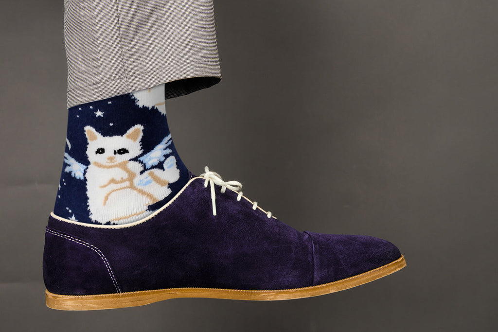 Kitty Cat Designer Socks - One Size fits most - Unisex  (While Supplies Last)