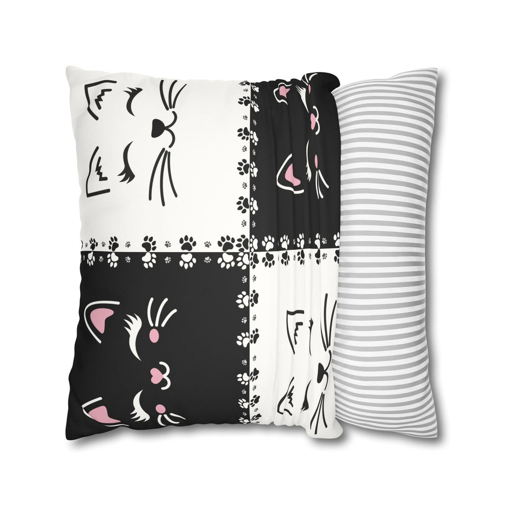 Decorative Double-Sided Printed Cat Faux Suede Pillow Case or Cushion Cover