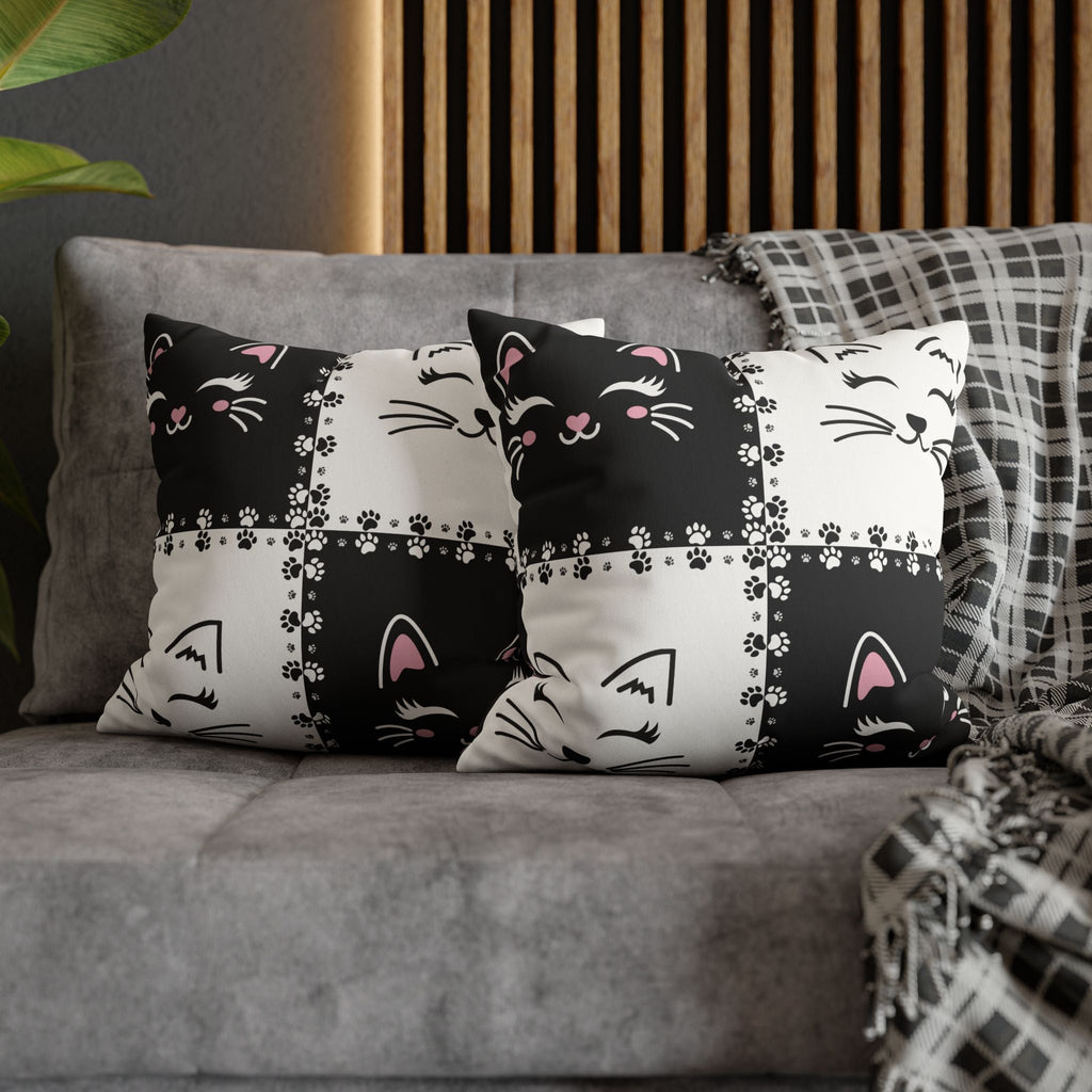 Decorative Double-Sided Printed Cat Faux Suede Pillow Case or Cushion Cover
