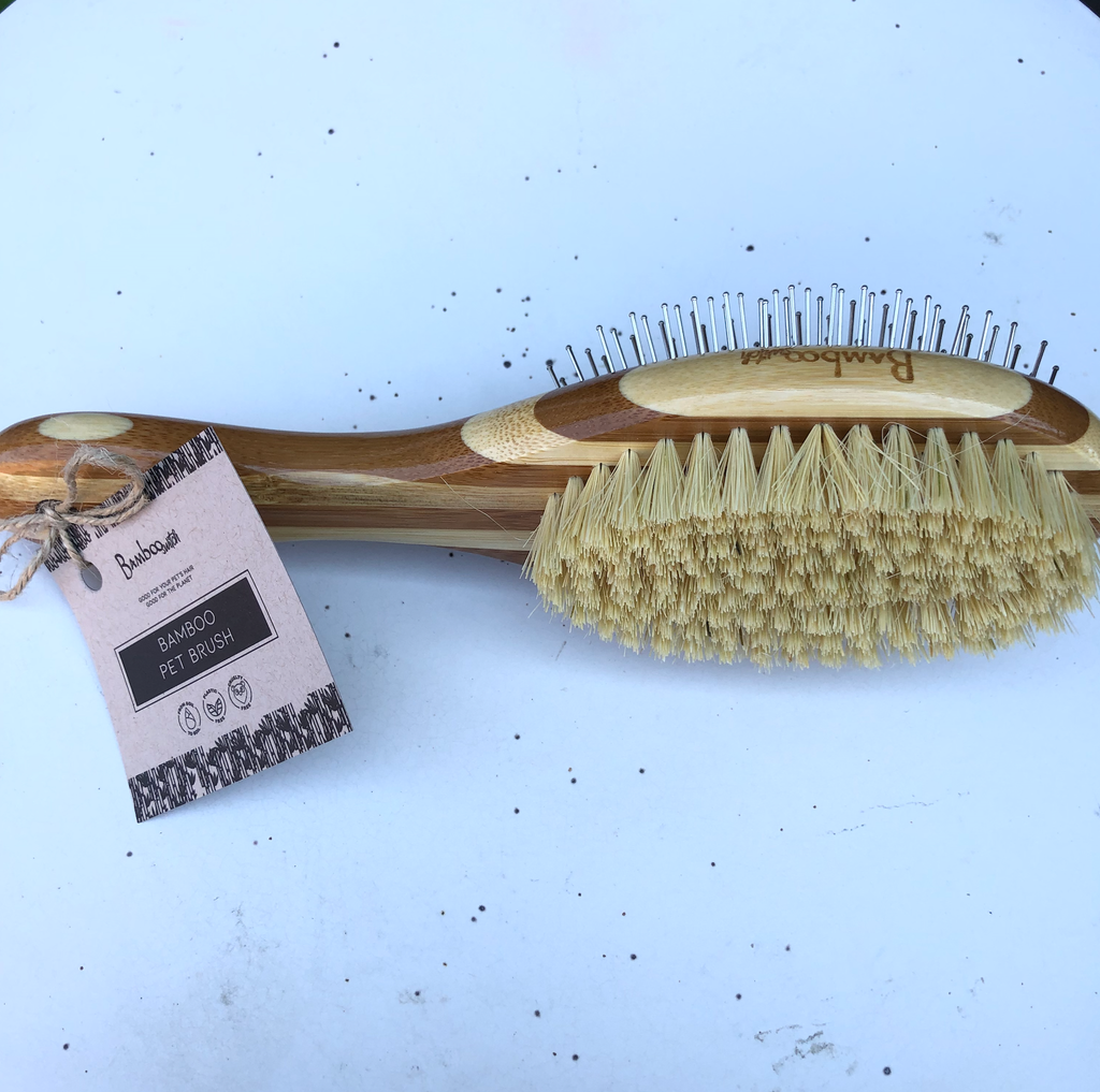 Grooming Brush - Dog Cat - (Bamboo) - (Vegan Grooming) - (Bestseller) - (While Supplies Last)