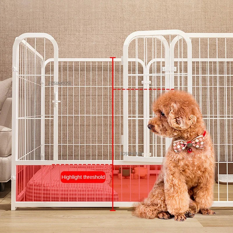 Wrought Iron Pet Kennel  - Dog - (Indoor Enclosure) - (S, M pet)  - (2 Sizes) - (3 Color Options)