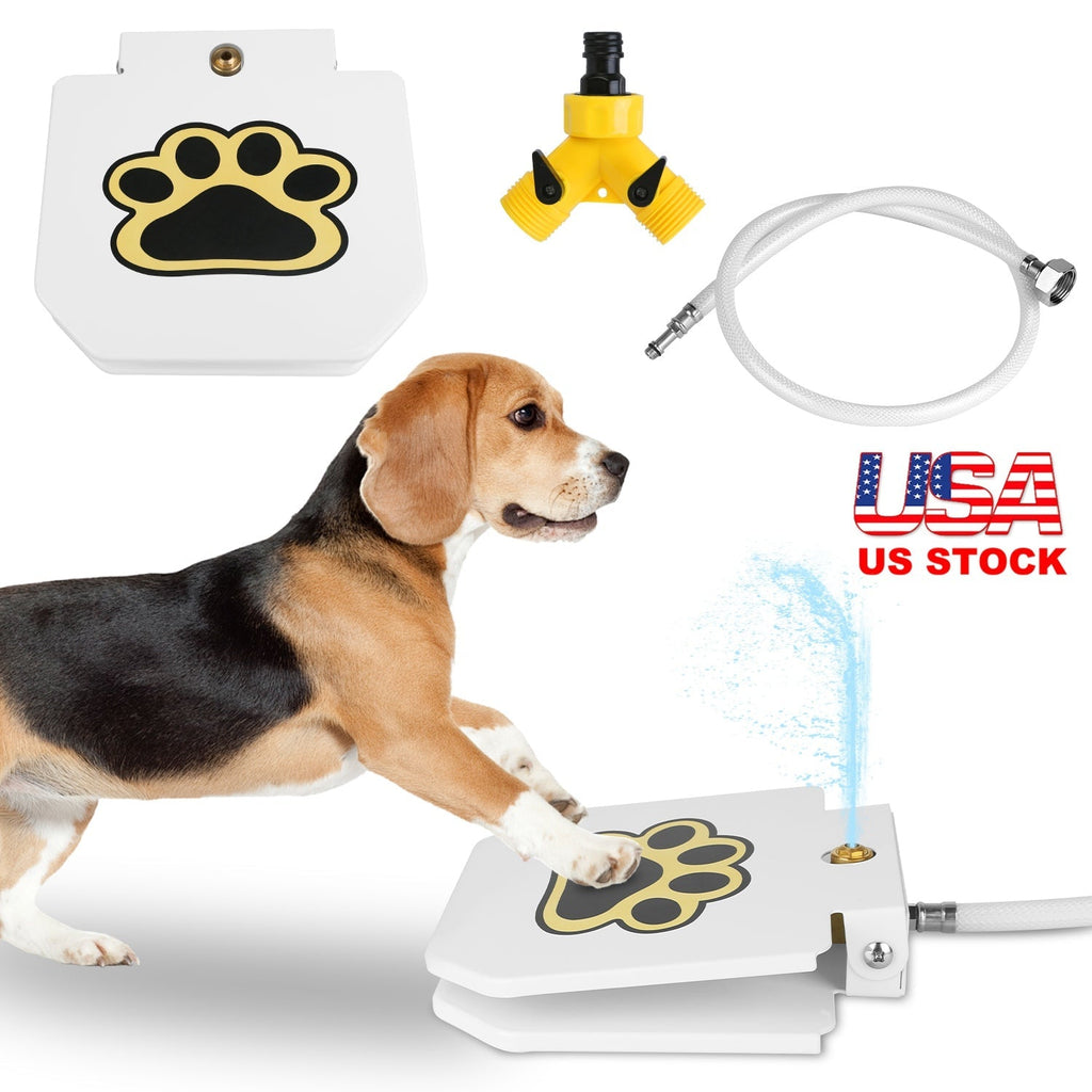 Fresh Water Fountain Sprinkler w/ Interactive Paw Pedal and Valve - Dog - (While Supplies Last)