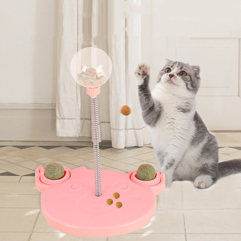 Non-Slip Feeder and Play Toy - Cat - (Pink, Blue)