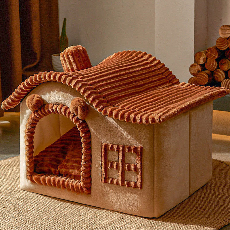 Winter Warm Villa, or Enclosed Cat Litter - Cat - (3 Color Options) - (S-L) - (While Supplies Last)