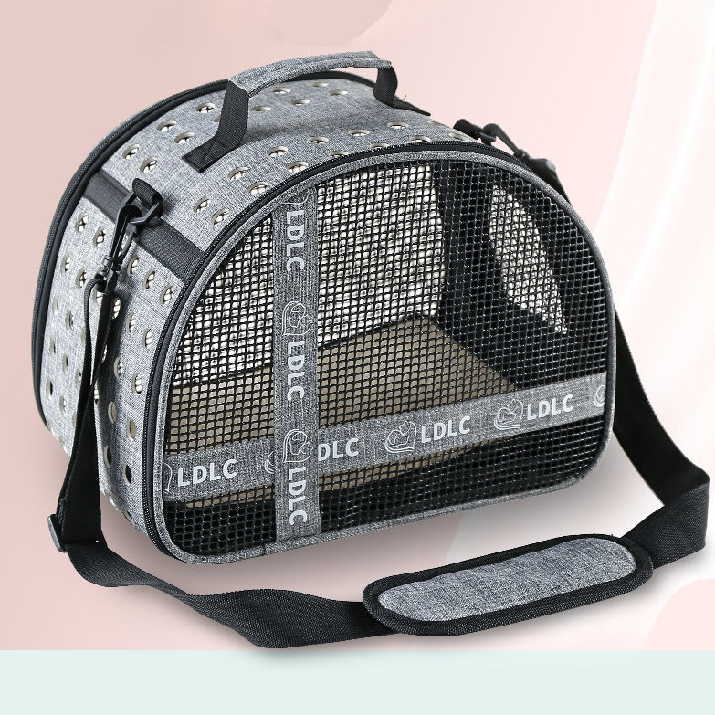 Portable Shoulder Pet Travel Bag - Cat - (4 Color Options) - (M,L)